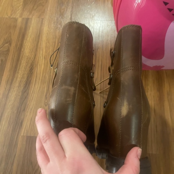 Sorel Joan of Arctic wedge boots in hazelnut leather brand new with box - Picture 8 of 13